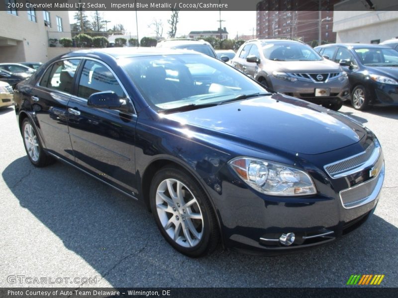 Imperial Blue Metallic / Cocoa/Cashmere 2009 Chevrolet Malibu LTZ Sedan