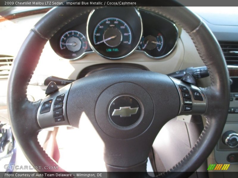 Imperial Blue Metallic / Cocoa/Cashmere 2009 Chevrolet Malibu LTZ Sedan