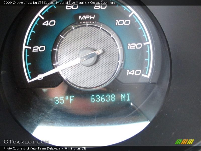 Imperial Blue Metallic / Cocoa/Cashmere 2009 Chevrolet Malibu LTZ Sedan