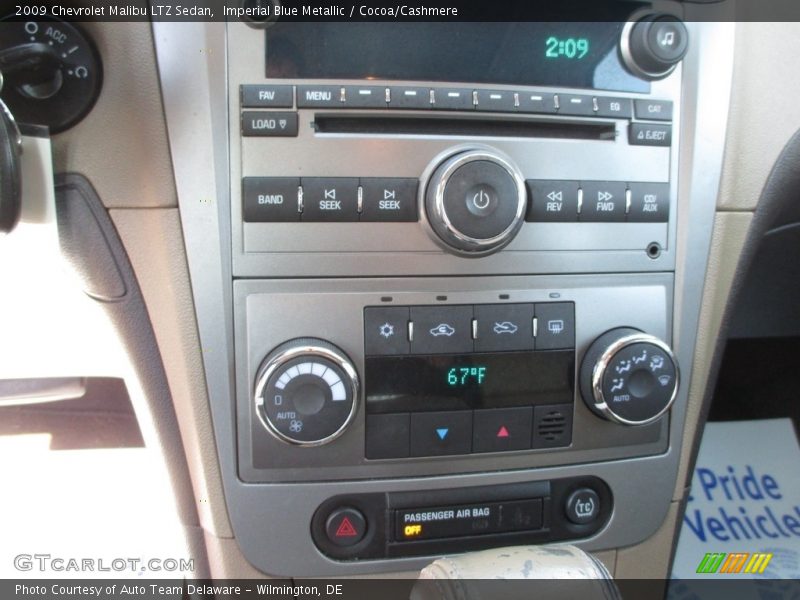 Imperial Blue Metallic / Cocoa/Cashmere 2009 Chevrolet Malibu LTZ Sedan