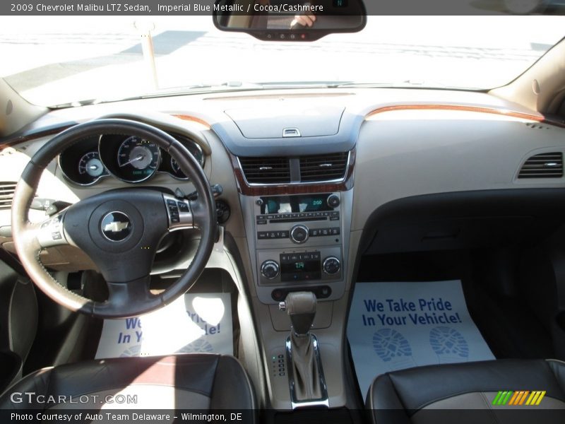 Imperial Blue Metallic / Cocoa/Cashmere 2009 Chevrolet Malibu LTZ Sedan