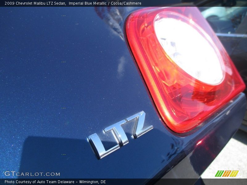 Imperial Blue Metallic / Cocoa/Cashmere 2009 Chevrolet Malibu LTZ Sedan