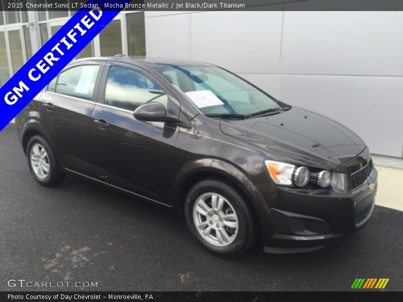 Mocha Bronze Metallic / Jet Black/Dark Titanium 2015 Chevrolet Sonic LT Sedan