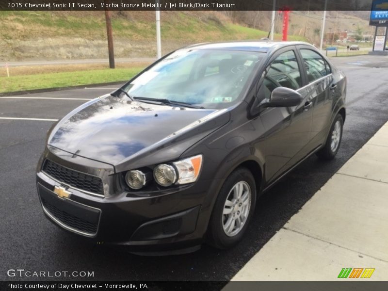 Mocha Bronze Metallic / Jet Black/Dark Titanium 2015 Chevrolet Sonic LT Sedan