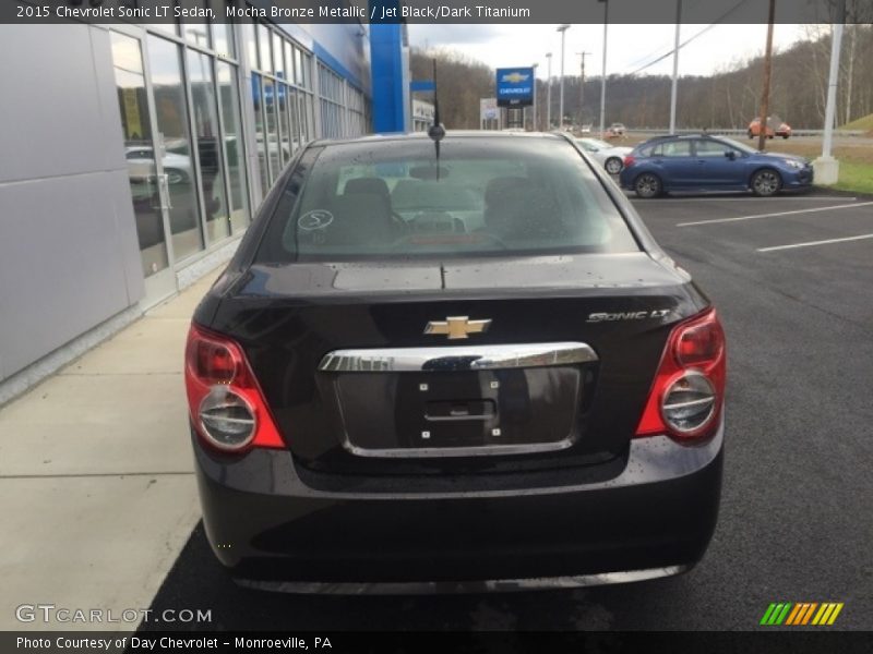 Mocha Bronze Metallic / Jet Black/Dark Titanium 2015 Chevrolet Sonic LT Sedan