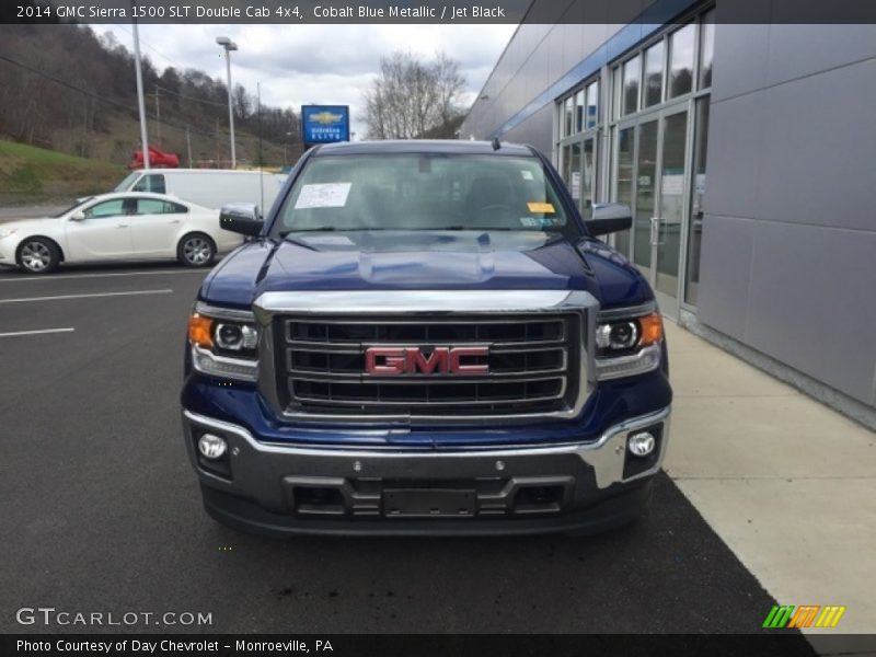 Cobalt Blue Metallic / Jet Black 2014 GMC Sierra 1500 SLT Double Cab 4x4