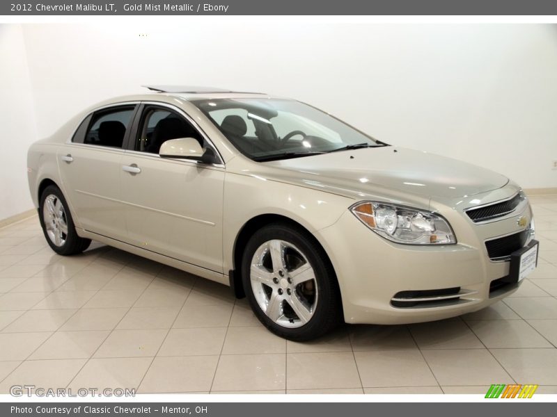 Gold Mist Metallic / Ebony 2012 Chevrolet Malibu LT