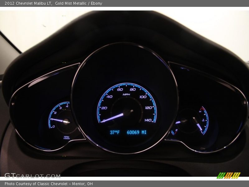 Gold Mist Metallic / Ebony 2012 Chevrolet Malibu LT