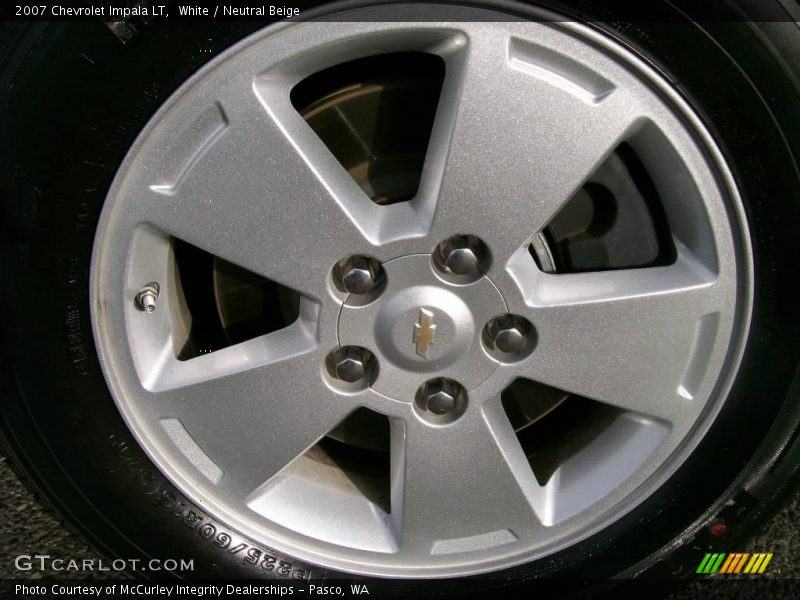 White / Neutral Beige 2007 Chevrolet Impala LT