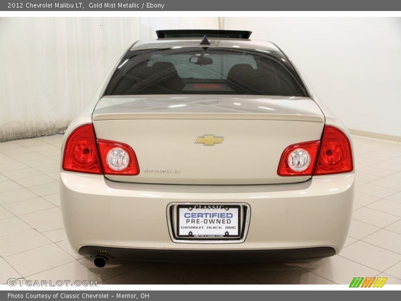 Gold Mist Metallic / Ebony 2012 Chevrolet Malibu LT