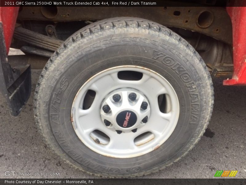 Fire Red / Dark Titanium 2011 GMC Sierra 2500HD Work Truck Extended Cab 4x4