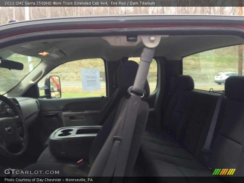 Fire Red / Dark Titanium 2011 GMC Sierra 2500HD Work Truck Extended Cab 4x4