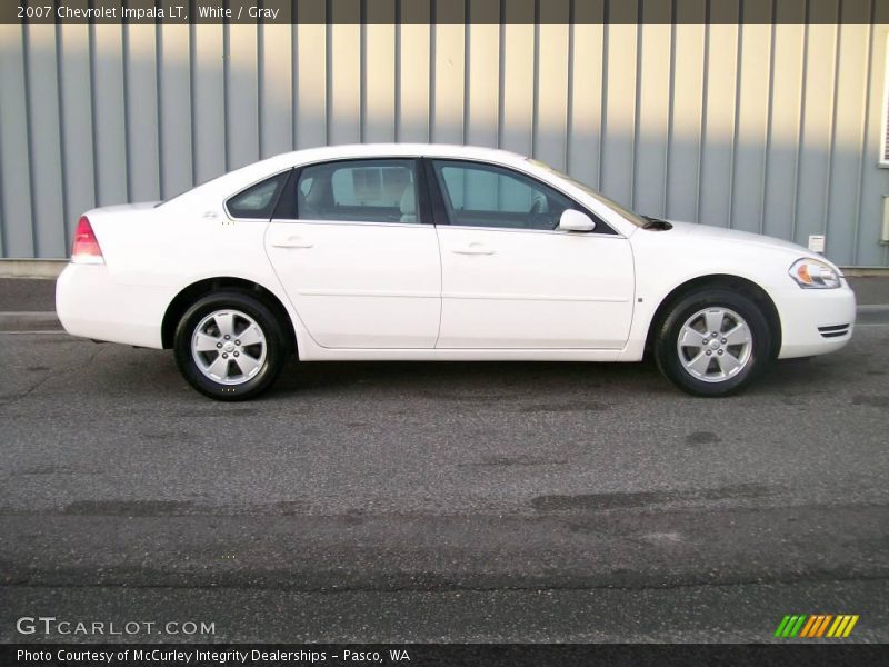 White / Gray 2007 Chevrolet Impala LT