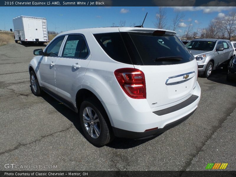 Summit White / Jet Black 2016 Chevrolet Equinox LS AWD