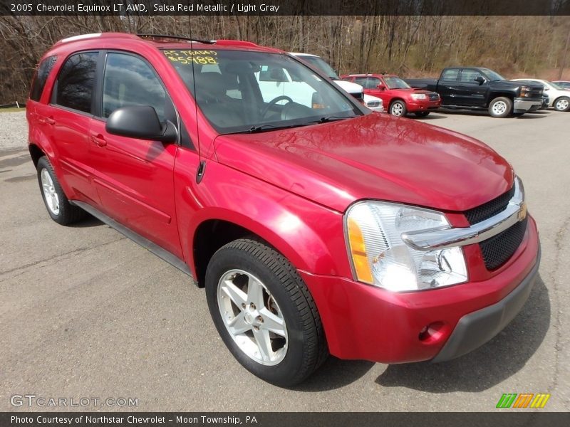 Salsa Red Metallic / Light Gray 2005 Chevrolet Equinox LT AWD