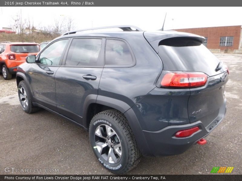 Rhino / Black 2016 Jeep Cherokee Trailhawk 4x4