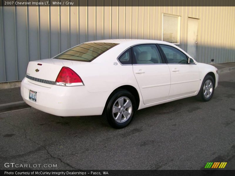 White / Gray 2007 Chevrolet Impala LT