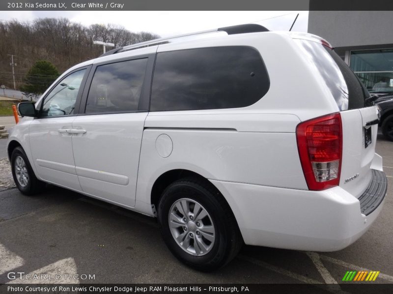 Clear White / Gray 2012 Kia Sedona LX