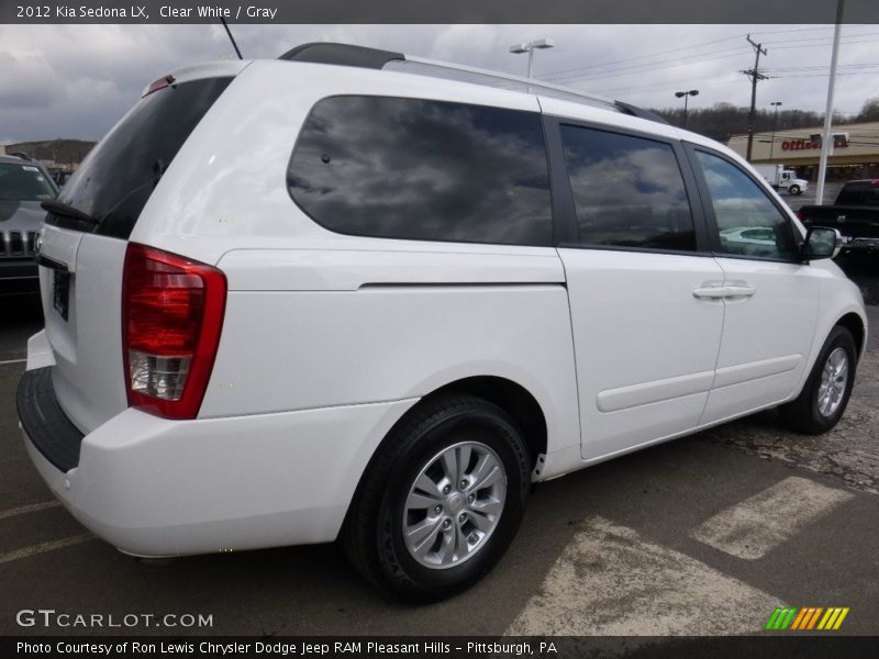 Clear White / Gray 2012 Kia Sedona LX