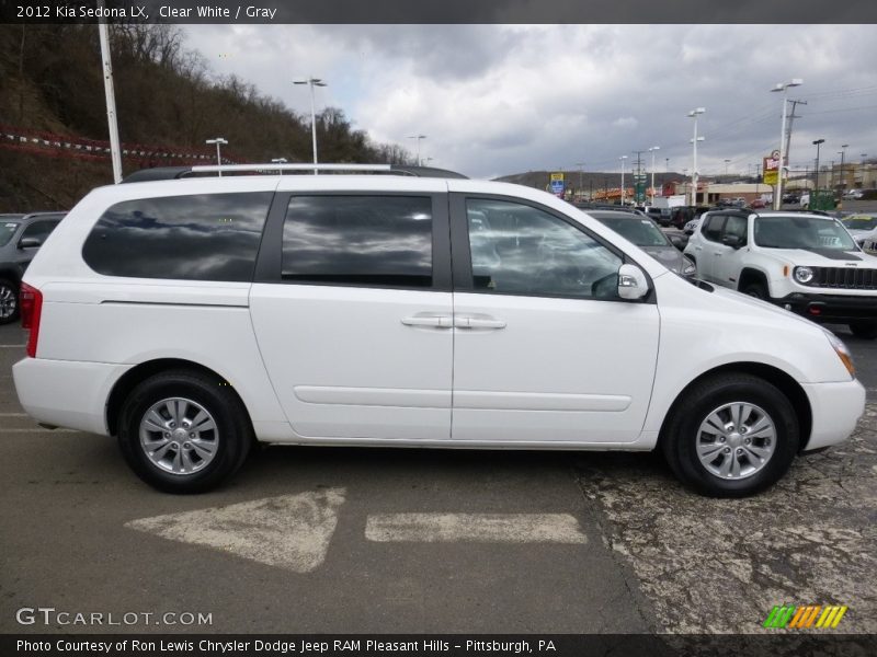 Clear White / Gray 2012 Kia Sedona LX