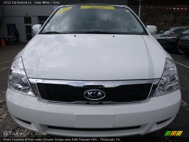 Clear White / Gray 2012 Kia Sedona LX