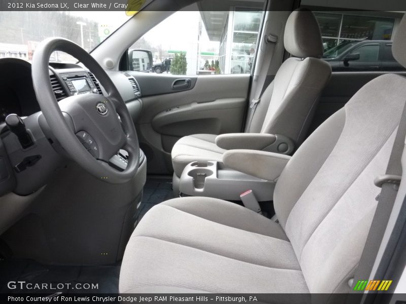 Clear White / Gray 2012 Kia Sedona LX