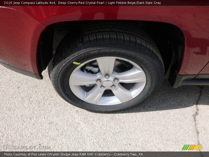 Deep Cherry Red Crystal Pearl / Light Pebble Beige/Dark Slate Gray 2016 Jeep Compass Latitude 4x4