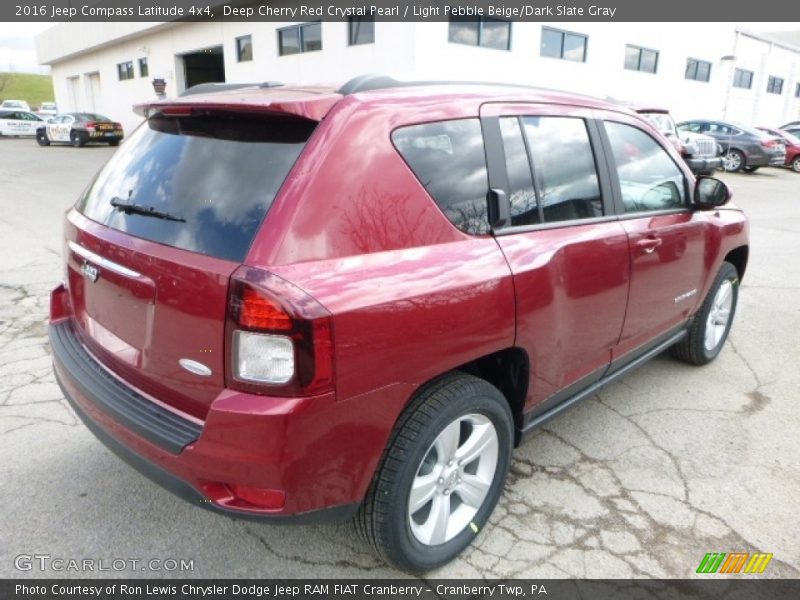 Deep Cherry Red Crystal Pearl / Light Pebble Beige/Dark Slate Gray 2016 Jeep Compass Latitude 4x4