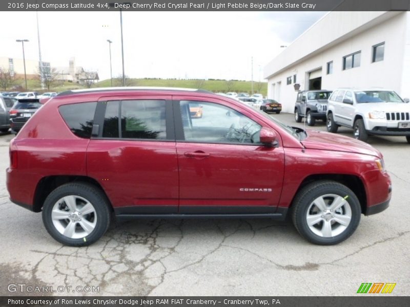 Deep Cherry Red Crystal Pearl / Light Pebble Beige/Dark Slate Gray 2016 Jeep Compass Latitude 4x4