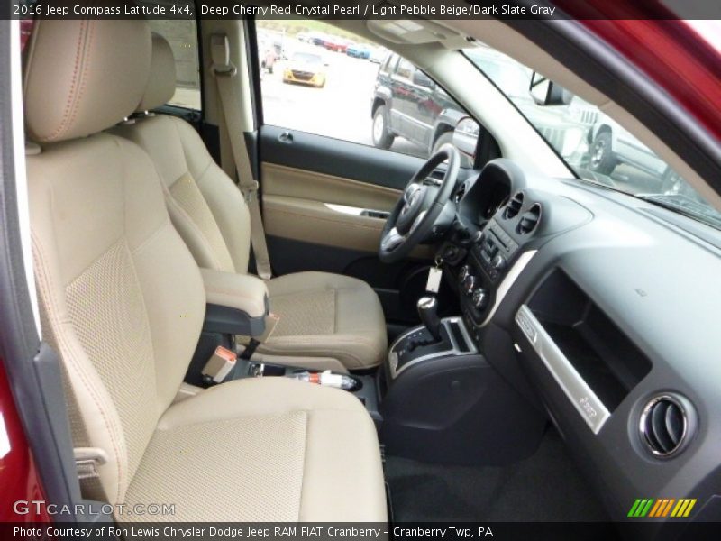 Deep Cherry Red Crystal Pearl / Light Pebble Beige/Dark Slate Gray 2016 Jeep Compass Latitude 4x4