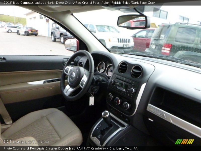 Deep Cherry Red Crystal Pearl / Light Pebble Beige/Dark Slate Gray 2016 Jeep Compass Latitude 4x4