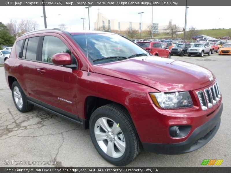 Deep Cherry Red Crystal Pearl / Light Pebble Beige/Dark Slate Gray 2016 Jeep Compass Latitude 4x4
