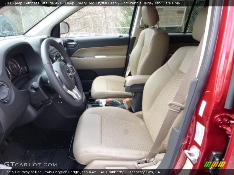 Deep Cherry Red Crystal Pearl / Light Pebble Beige/Dark Slate Gray 2016 Jeep Compass Latitude 4x4