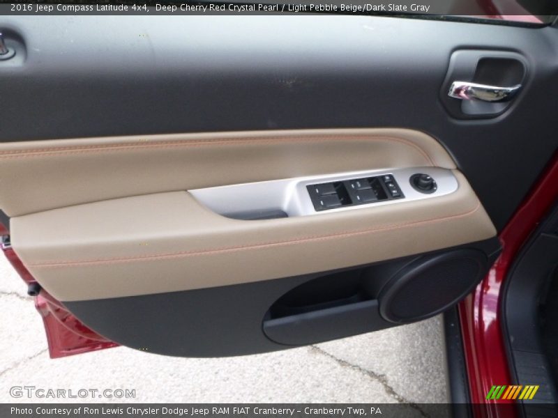 Deep Cherry Red Crystal Pearl / Light Pebble Beige/Dark Slate Gray 2016 Jeep Compass Latitude 4x4