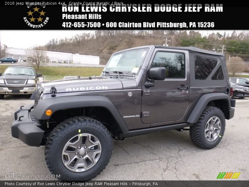 Granite Crystal Metallic / Black 2016 Jeep Wrangler Rubicon 4x4