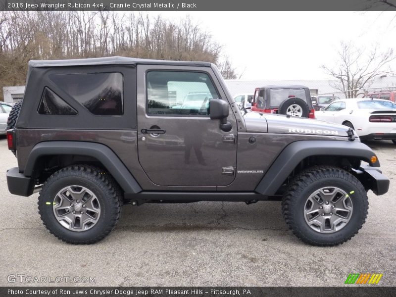 Granite Crystal Metallic / Black 2016 Jeep Wrangler Rubicon 4x4