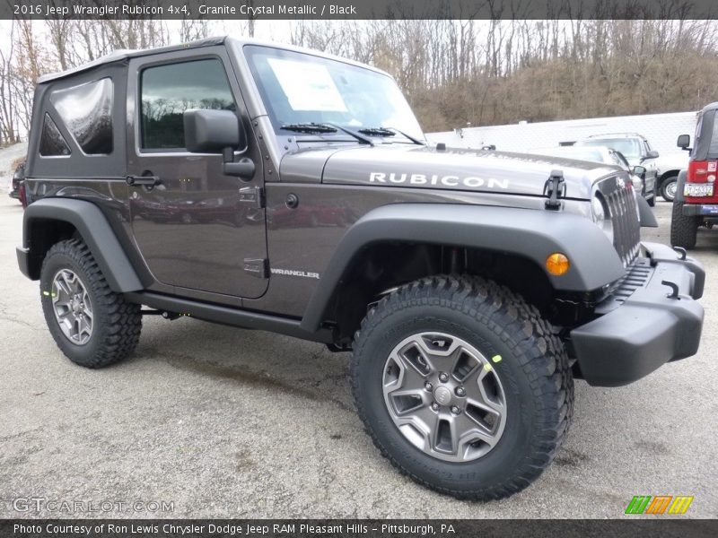 Granite Crystal Metallic / Black 2016 Jeep Wrangler Rubicon 4x4