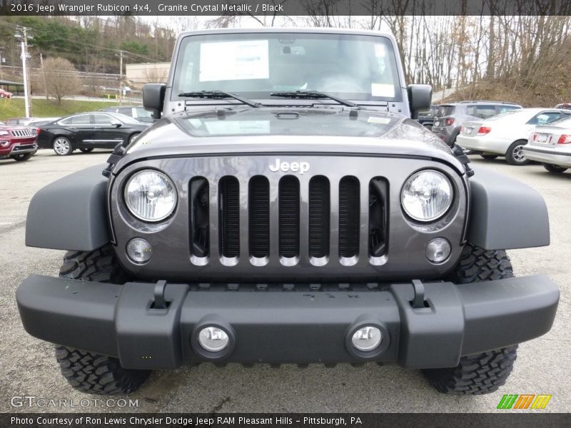 Granite Crystal Metallic / Black 2016 Jeep Wrangler Rubicon 4x4