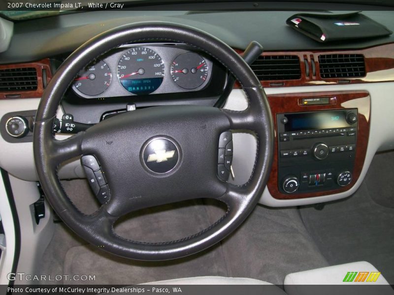 White / Gray 2007 Chevrolet Impala LT