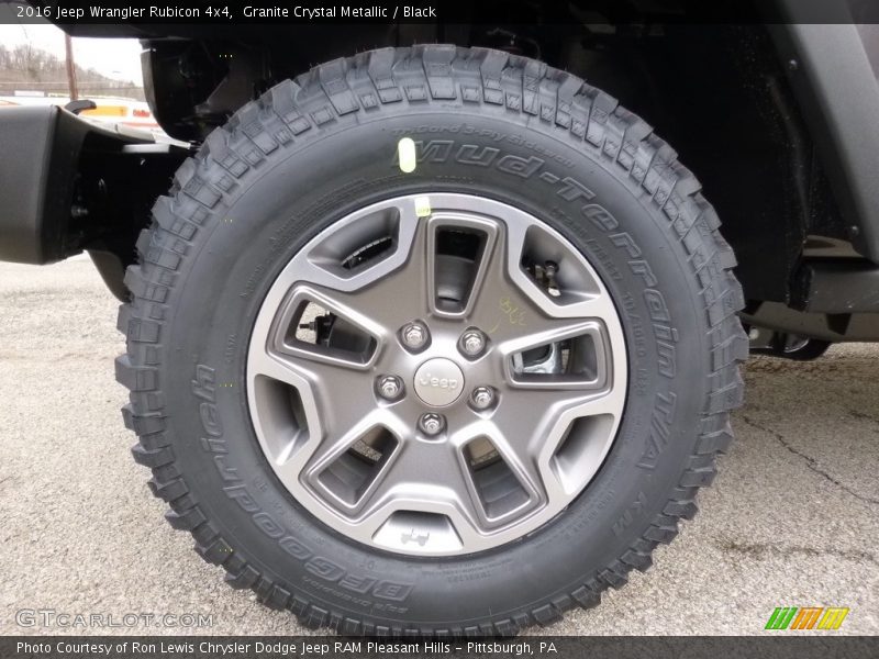 Granite Crystal Metallic / Black 2016 Jeep Wrangler Rubicon 4x4