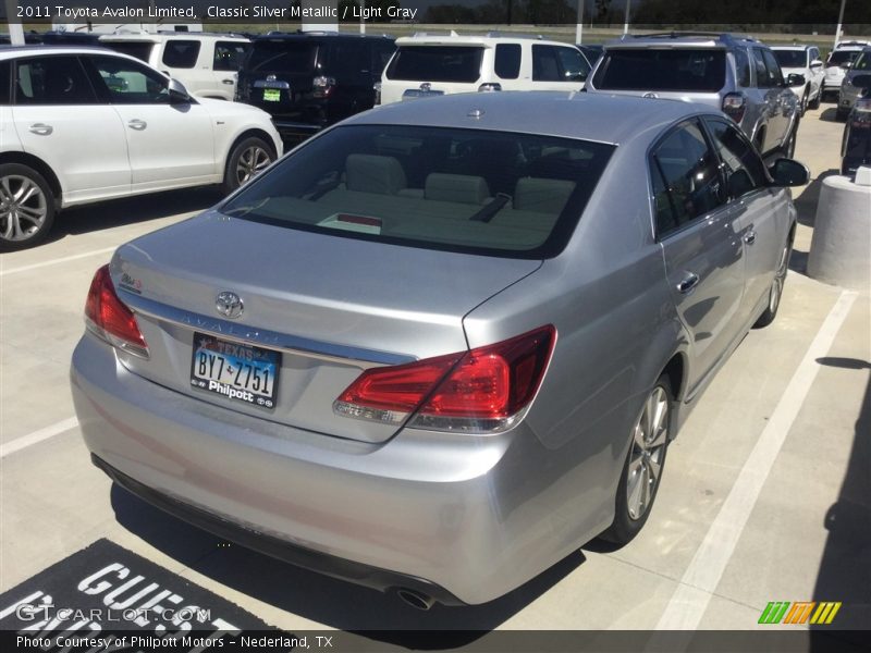 Classic Silver Metallic / Light Gray 2011 Toyota Avalon Limited