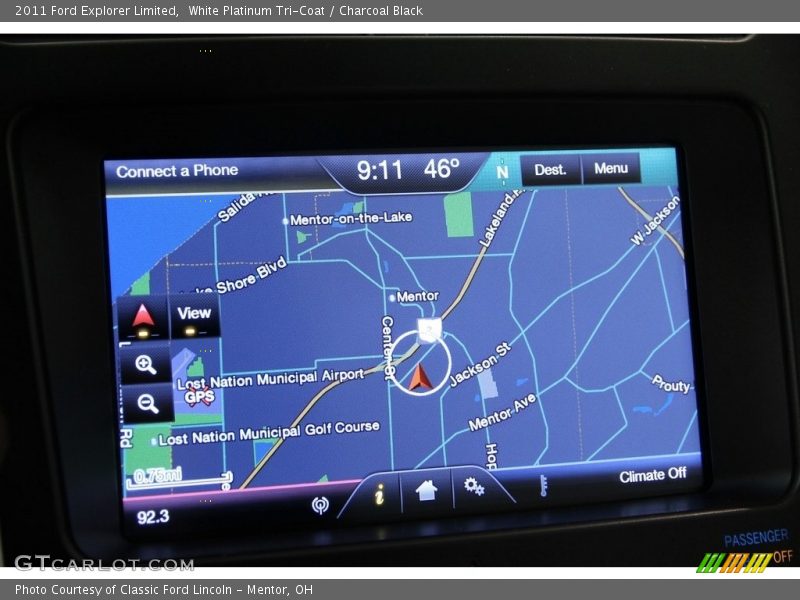 White Platinum Tri-Coat / Charcoal Black 2011 Ford Explorer Limited