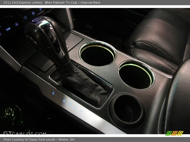 White Platinum Tri-Coat / Charcoal Black 2011 Ford Explorer Limited