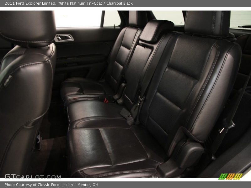 White Platinum Tri-Coat / Charcoal Black 2011 Ford Explorer Limited