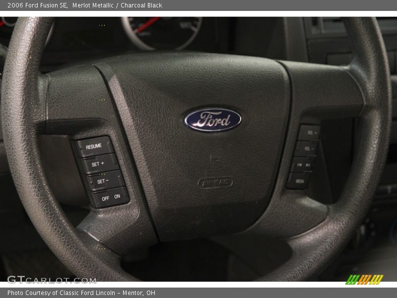 Merlot Metallic / Charcoal Black 2006 Ford Fusion SE