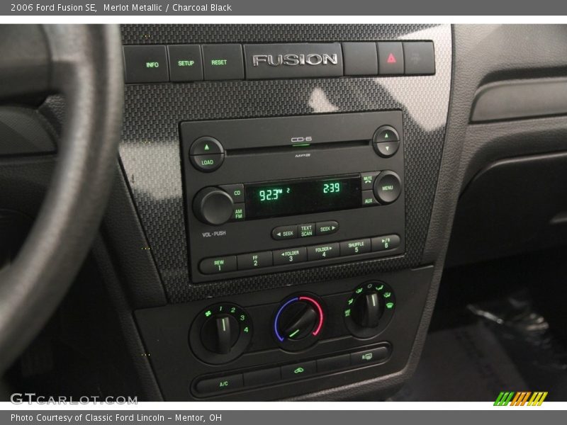 Merlot Metallic / Charcoal Black 2006 Ford Fusion SE