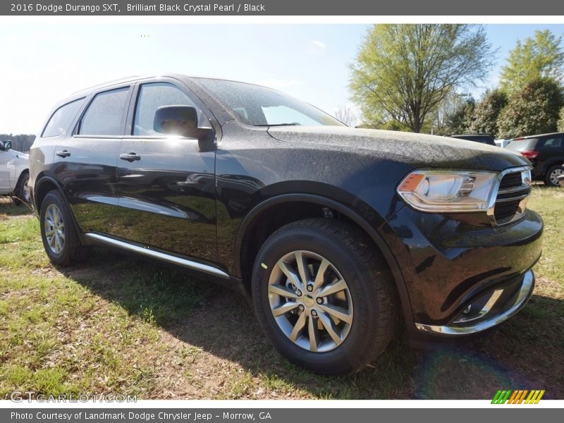 Brilliant Black Crystal Pearl / Black 2016 Dodge Durango SXT