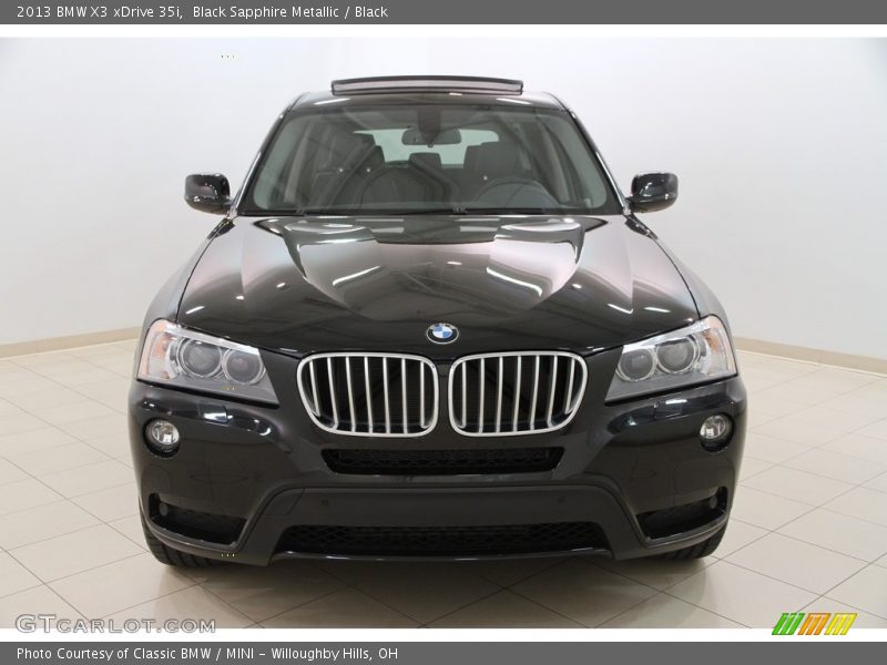Black Sapphire Metallic / Black 2013 BMW X3 xDrive 35i