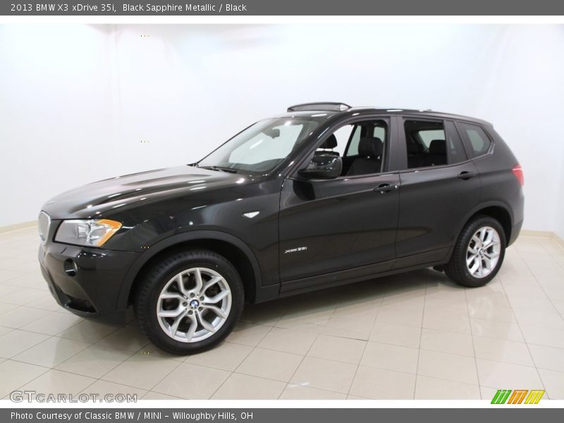 Black Sapphire Metallic / Black 2013 BMW X3 xDrive 35i