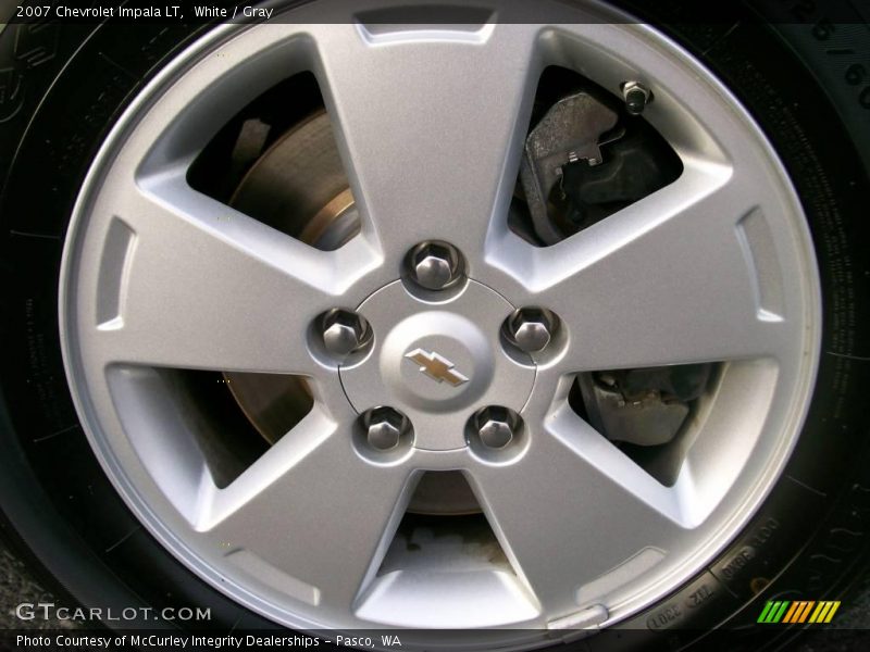 White / Gray 2007 Chevrolet Impala LT